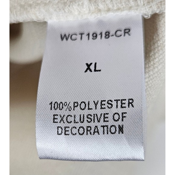 THML Cream Frayed Sleeve V Neck Babydoll Dress Plus XL Coquette Boho Resort - Picture 6 of 7